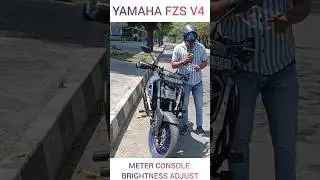 YAMAHA FZS V4 METER CONSOLE BRIGHTNESS ADJUSTMENT || FULL DETAIL ||