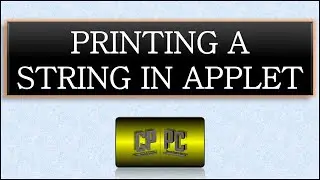 BlueJ | Printing a string in APPLET | Transistor World