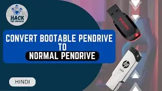 Convert Bootable Pendrive To Normal Pendrive | Bootable Pendrive ko Normal Kaise Kare | Amit Kaushal