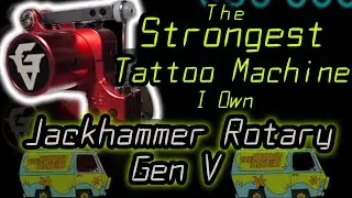 Jackhammer Rotary Tattoo Machine + Nick Jones Battery Adapter @nickjonestattooart