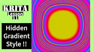 KRITA Tutorial : Segmented Gradients | Hidden Color Effect