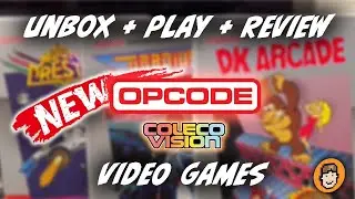 New ColecoVision Games | Unbox + Play + Review | Opcode