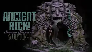 Sculpting a Rick Portal | Rick & Morty Diorama | Stargate backflow Incense Burner Time-Lapse