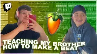 MAKING A PLATINUM HIT BEAT WITH MY LITTLE BROTHER!