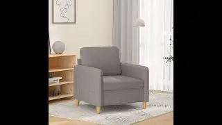 Fauteuil 60 cm stof taupe