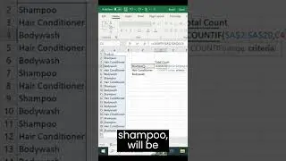 How to do a COUNTIF in  