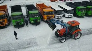Погрузчик Универсал на трактор Jinma. Видео от завода 