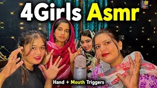4 Girls ASMR 🤫 Hand Sounds, Mouth Sounds & Mic Triggers for Deep Sleep | Blue Yeti ASMR