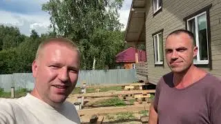 Отзыв #151 Александр Владимирская область. Передвижение дома на фундамент из ж.б. свай.