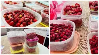 Заготовка клубники 🍓🍓🍓и земляники на зиму😋Вкусные ягоды круглый год