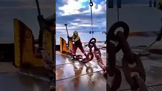 Anchor dropping at the North Sea #northsea #anchor #ship
