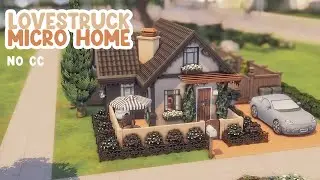 Lovestruck Micro Home ❤️‍🔥 Sims 4 Speed Build with Lofi (No Talking)