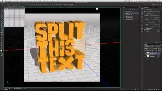 Photoshop CS6 - 3D Quick Tip - Split Text