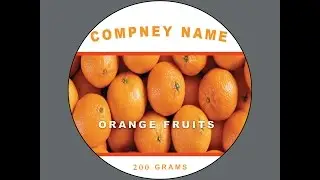 photoshop tutorial : creating Round fruits Label