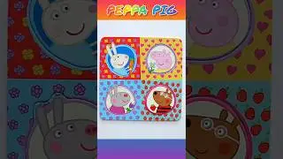 Friends of Peppa  - solving jigsaw puzzle for children Peppa Pig #shorts