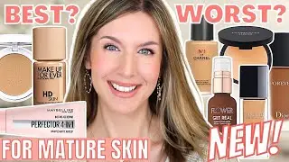 8 BEST & WORST NEW Foundations For Mature Skin 2022 | FOUNDATION ROUNDUP