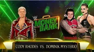 CODY RHODES VS DOMINIK MYSTERIO MONEY IN THE BANK WWE 2K23 X BOX PS5