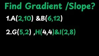 How to determine the gradient or Slope between Points?|#maths #geometry #foryou