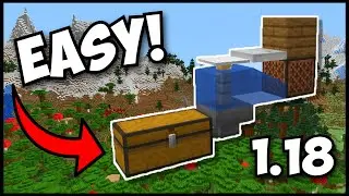 Easiest AFK Fish Farm | Minecraft *1.18*