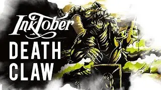 [Inktober Speed Drawing] Fallout Deathclaw in Pursuit