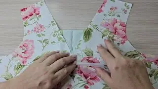 Секрет создания стильного V-образного выреза  горловины