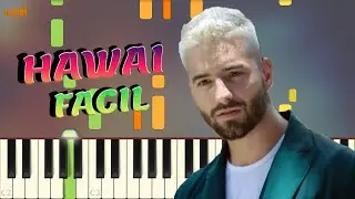 Hawaii - Maluma - Piano Tutorial  Fácil - Synthesia - Keysynth