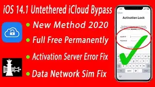 iOS 14.1 iCloud Bypass Permanently Untethered ✅ Full Free iCloud Bypass New Method 2020 With Sim Net