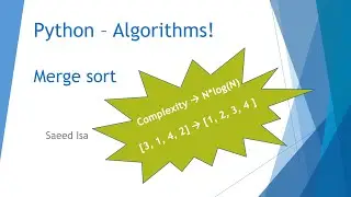 PYTHON ALGO - MERGE SORT | خواريزمات بايثونية - ترتيب القوائم بالدمج