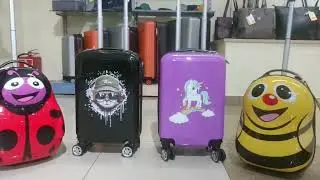 Детские пластиковые чемоданы