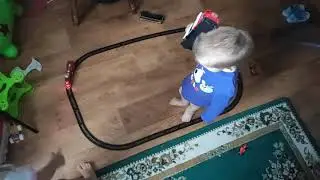 Дети и паровозик