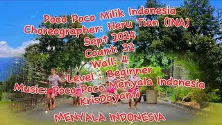 POCO POCO MILIK INDONESIA LINE DANCE (POCO POCO MENYALA INDONESIA) | CHOREO BY HERU TIAN (INA)