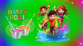 Happy Holi! Green screen video? No copyright!