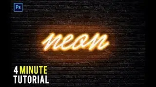 Quick & Easy Neon Light Effect in Photoshop - Cs6