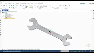 49. solid edge tutorial | spanner 3d model | solid edge 3d exercises