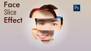 How to Create Face Slice Effect in Photoshop | Photoshop Tutorial | Ayaz Designing