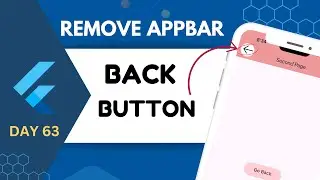 How to Remove Back Button From AppBar in Flutter | Remove Back Button