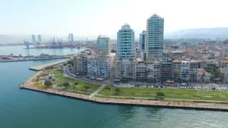 İzmir Karşıyaka'dan Alsancak'a Uçuş - DJI Phantom 3