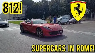 SUPERCARS IN ROME! (812, GT3, HURACAN EVO, TURBO S, RS7, URUS, CONTINENTAL, PORTOFINO, A110, RSQ3)