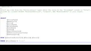 19. Applying Criteria With WHERE Exercises ANSWERS | Full Course SQL for Data Analysis | 2023