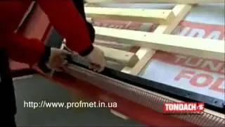 монтаж черепицы Tondach Часть 1