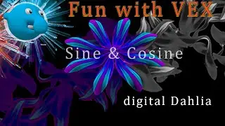 SideFX Houdini - Fun with VEX, Sine & Cosine -digital Dahlia