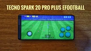 Tecno spark 20 pro plus efoootball mobile game play (max graphics)