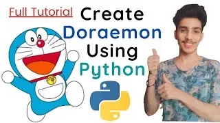 Create Doraemon Using Python | Full Tutorial with Code | Learn Graphics in Python | Abhinav Shukla