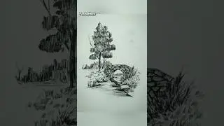 How to draw landscape step by step 