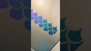 Engraving color mermaid scales on stainless steel with a 60w Jpt Mopa  fiber laser
