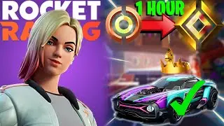I COMPLETED Fortnite Rocket Racing in 1 HOUR!