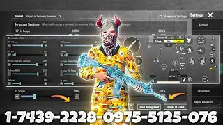 NEW UPDATE 3.5🔥BEST SENSITIVITY CODE + CONTROL SETTINGS BGMI/PUBG MOBILE