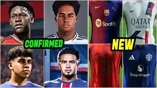 EA FC 24 Kits Update | EA FC 25 - NEW Real Faces, Career Mode Wonderkids ✅