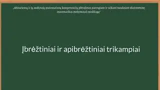 Įbrėžtiniai ir apibrėžtiniai trikampiai