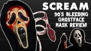 Original SCREAM Ghostface Bleeding Mask Review!!! Every 90s Kid Wore This on Halloween!
